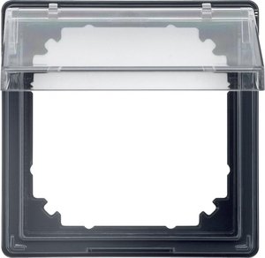 Фото Schneider Electric Merten Aquadesign MTN516914 Рамка монтажная (IP44, прозрачная крышка, антрацит)