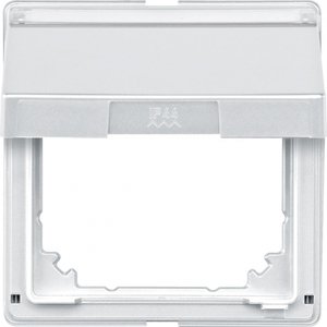 Фото Schneider Electric Merten Aquadesign MTN516619 Рамка монтажная (IP44, крышка, поле для надписи, полярно-белая)