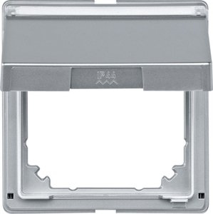Фото Schneider Electric Merten Aquadesign MTN516660 Рамка монтажная (IP44, крышка, поле для надписи, алюминий)