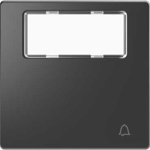 Фото Schneider Electric Merten D-Life MTN3365-6034 Клавиша одиночная "Звонок" (поле для надписи, антрацит)