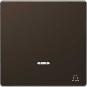Фото Schneider Electric Merten D-Life MTN3325-6052 Клавиша одиночная "Звонок" (линза подсветки, мокко)