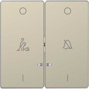 Фото Schneider Electric Merten D-Life MTN3429-6033 Клавиша двойная "Звонок/Горничная" (сахара)