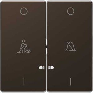 Фото Schneider Electric Merten D-Life MTN3429-6052 Клавиша двойная "Звонок/Горничная" (мокко)