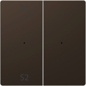 Фото Schneider Electric Merten D-Life PlusLink MTN5226-6052 Клавиша двойная "S1/S2" (мокко)