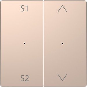Фото Schneider Electric Merten D-Life PlusLink MTN5227-6051 Клавиша двойная "S1/S2+Вверх/Вниз" (шампань)