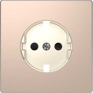 Фото Schneider Electric System M MTN2330-6051 Крышка розетки (2P+E, шторки, шампань)