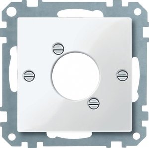 Фото Schneider Electric System M MTN468019 Крышка розетки аудио (XLR, полярно-белая)