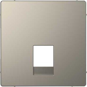 Фото Schneider Electric Merten D-Life MTN4215-6050 Крышка розетки информационной (RJ11/12, никель)