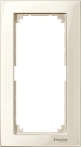 Фото Schneider Electric Merten M-Plan MTN515844 Рамка 2-постовая (универсальная, без перегородки, бежевый)