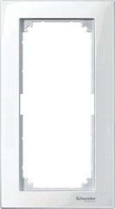 Фото Schneider Electric Merten M-Plan MTN515819 Рамка 2-постовая (универсальная, без перегородки, полярно-белый)