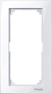 Фото Schneider Electric Merten M-Plan MTN515825 Рамка 2-постовая (универсальная, без перегородки, белый)