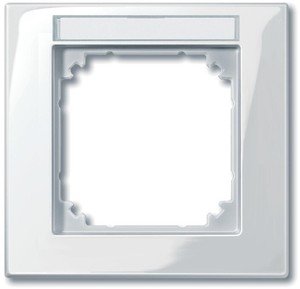 Фото Schneider Electric Merten M-Plan MTN514119 Рамка 1-постовая (универсальная, поле для надписи, полярно-белый)