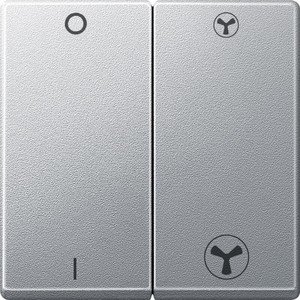 Фото Schneider Electric Merten Artec/Antique MTN435060 Клавиша для механизма выключателя вентиляции двойная (алюминий)