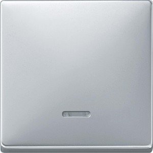 Фото Schneider Electric Merten Artec/Antique MTN438060 Клавиша выключателя одиночная (линза индикатора, алюминий)