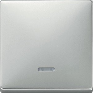 Фото Schneider Electric Merten Artec/Antique MTN438046 Клавиша выключателя одиночная (линза индикатора, стальная)