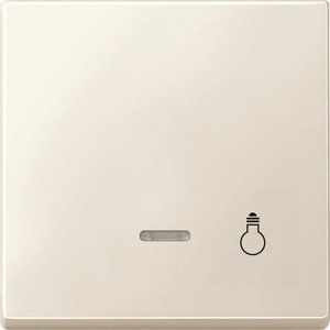 Фото Schneider Electric Merten Artec/Antique MTN437944 Клавиша выключателя "Свет" одиночная (линза индикатора, бежевая)