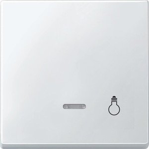 Фото Schneider Electric Merten Artec/Antique MTN437919 Клавиша выключателя "Свет" одиночная (линза индикатора, полярно-белая)