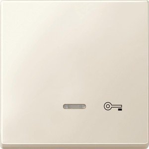 Фото Schneider Electric Merten Artec/Antique MTN437644 Клавиша выключателя "Ключ" одиночная (линза индикатора, бежевая)