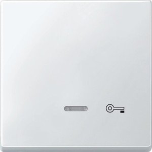 Фото Schneider Electric Merten Artec/Antique MTN437619 Клавиша выключателя "Ключ" одиночная (линза индикатора, полярно-белая)