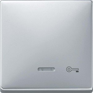 Фото Schneider Electric Merten Artec/Antique MTN437660 Клавиша выключателя "Ключ" одиночная (линза индикатора, алюминий)