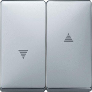 Фото Schneider Electric Merten Artec/Antique MTN411560 Клавиша для жалюзи двойная (алюминий)