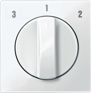 Фото Schneider Electric Merten System M MTN567319 Передняя панель для роторного переключателя (полярно-белая)