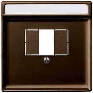 Фото Schneider Electric Merten Artec MTN4250-4015 Крышка розетки информационной (RJ11/RJ45/Audio/USB, TAE, коричневая)