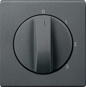 Фото Schneider Electric Merten System M MTN437314 Передняя панель для роторного переключателя (трехступенчатая, антрацит)