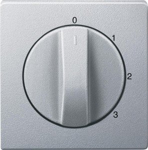 Фото Schneider Electric Merten System M MTN437360 Передняя панель для роторного переключателя (трехступенчатая, алюминий)
