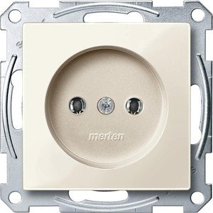 Фото Schneider Electric Merten System M MTN2001-0344 Розетка без заземляющего контакта (16 А, под рамку, скрытая установка, бежевая)