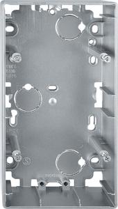 Фото Schneider Electric Merten Artec MTN513660 Коробка двойная для наружного монтажа (универсальная, алюминий)