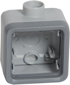 Фото Legrand Plexo 069652 Коробка монтажная 1-постовая (универсальная, IP55, серый)