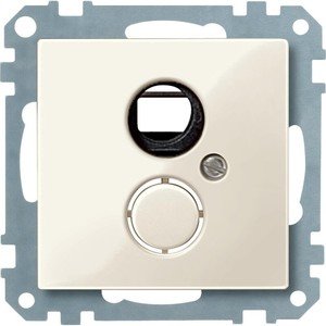 Фото Schneider Electric System M MTN290344 Крышка розетки аудио (DIN, бежевая)