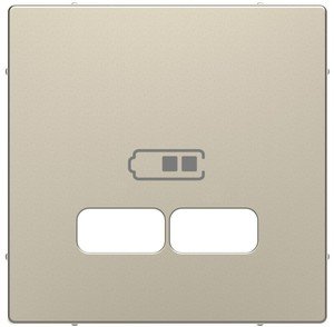 Фото Schneider Electric System M MTN4367-0325 Крышка розетки зарядной (2xUSB, белая)