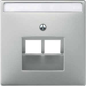 Фото Schneider Electric Merten Artec/Antique MTN292646 Крышка розетки компьютерной (2xRJ45, стальная)