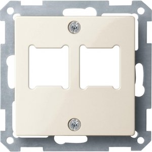 Фото Schneider Electric System M MTN291644 Крышка розетки информационной (2xRJ11/RJ45, бежевая)