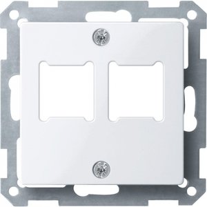Фото Schneider Electric System M MTN291625 Крышка розетки информационной (2xRJ11/RJ45, белая)