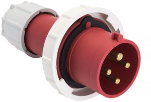 Фото EKF ps-0342-63-380 Вилка переносная 0342 3Р+РЕ 63А 380В IP67 PROxima