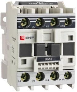 Фото EKF ctr-s-9-380-nc Контактор КМЭ малогабаритный 9А 380В 1NC PROxima