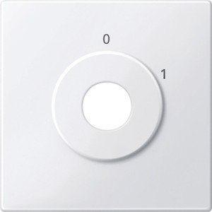 Фото Schneider Electric Merten System M MTN312825 Передняя панель для выключателя с ключом "Вкл/Выкл" (белая)