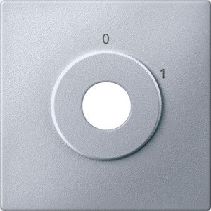 Фото Schneider Electric Merten System M MTN313860 Передняя панель для выключателя с ключом "Вкл/Выкл" (алюминий)