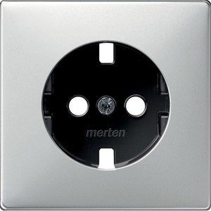 Фото Schneider Electric Merten Artec/Antique MTN2331-4146 Крышка розетки (2P+E, стальной)