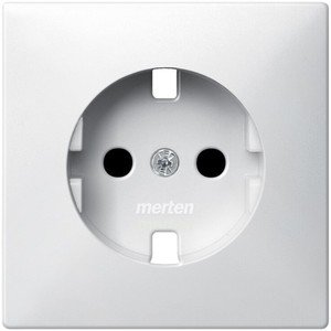 Фото Schneider Electric Merten Artec/Antique MTN2330-4019 Крышка розетки (2P+E, шторки, полярно-белая)