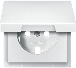 Фото Schneider Electric Merten Artec/Antique MTN2341-4019 Крышка розетки (2P+E, крышка, полярно-белая)