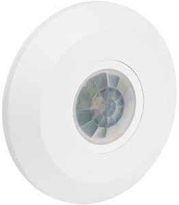 Фото EKF dd-ms-24B Датчик движения ИК (1200 Вт, 360 °, дальность 6 м, в сборе, потолочный, IP20, белый)