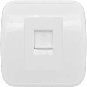 Фото EKF EGT01-034-10 Минск Розетка Phone 1-местная ОП белая Basic