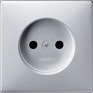 Фото Schneider Electric Merten Artec/Antique MTN2030-4060 Крышка розетки (2P, шторки, алюминий)