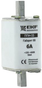 Фото EKF fus-33/160/32 Плавкая вставка ППН-33 160/32А габарит 00 PROxima