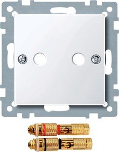 Фото Schneider Electric System M MTN468825 Крышка розетки аудио (2xAudio, белая)