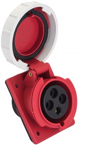 Фото EKF ps-4242-32-380 Розетка стационарная внутренняя угловая 4242 3Р+РЕ 32А 380В IP67 PROxima